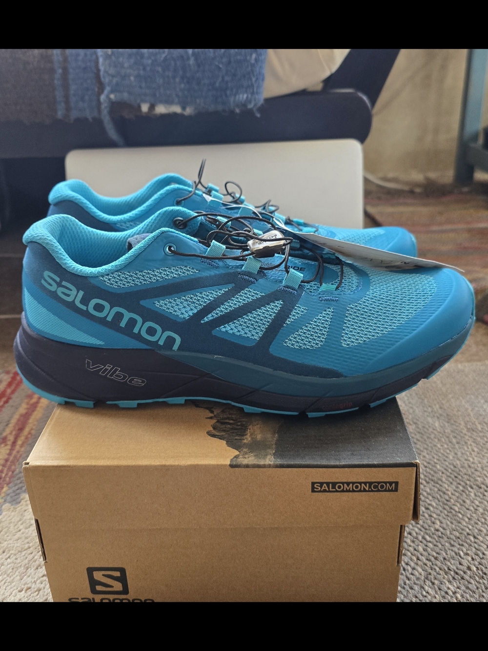 Salomon Sense Ride Trail Running Shoes Womens Size 9 - Picture 2 of 7